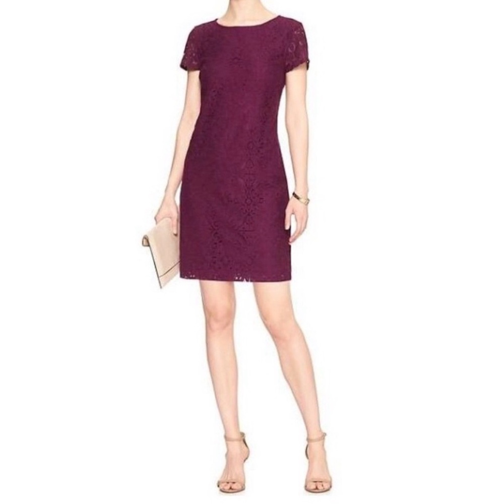 Banana Republic Rich Purple Mini Dress